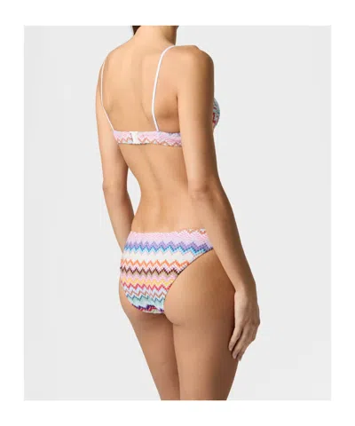 Missoni Zig-zag-pattern Bikini Set In Multi