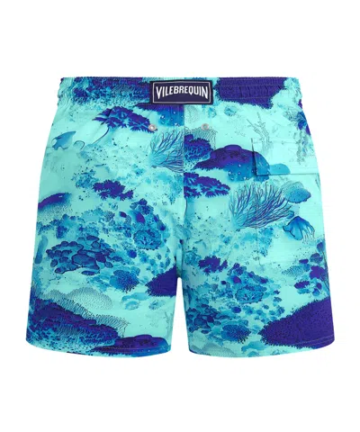 Vilebrequin X-ray Medusa Ultralight Foldable Swim Trunks In Blue