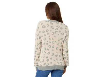 Splendid Mal Leopard Sweater In Gray