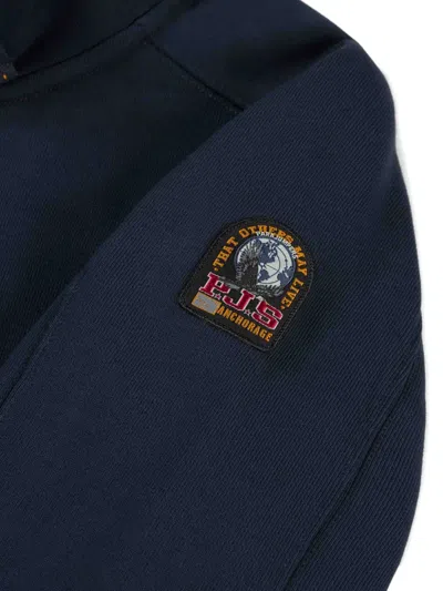 Parajumpers Patch Zip Jacket In Blue