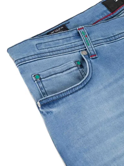 Kiton Rivet Jeans In Blue