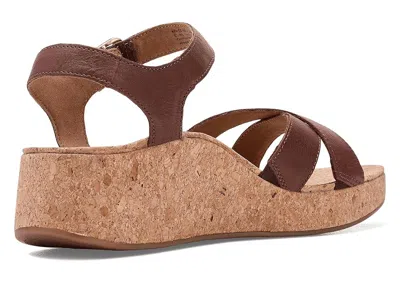 Aetrex Flora Adjustable Platform Sandals In Brown