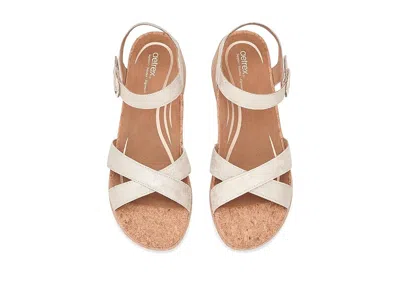 Aetrex Flora Adjustable Platform Sandals In Brown