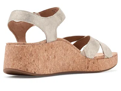 Aetrex Flora Adjustable Platform Sandals In Brown