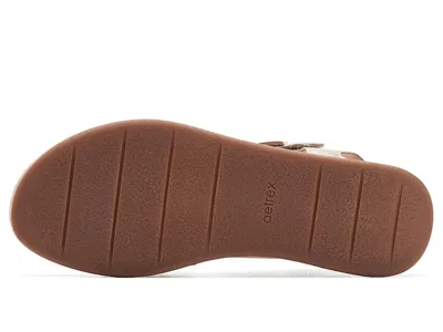 Aetrex Flora Adjustable Platform Sandals In Brown