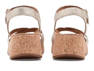 Aetrex Flora Adjustable Platform Sandals In Brown