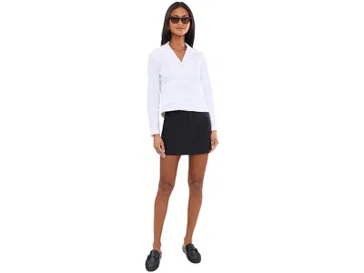 Elliott Lauren Daisy, Button Front Jacket With Patch Pockets In White