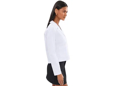 Elliott Lauren Daisy, Button Front Jacket With Patch Pockets In White