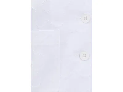 Elliott Lauren Daisy, Button Front Jacket With Patch Pockets In White