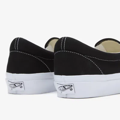 Vans Satin Reissue 98 Slip On Sneakers With Contrasting Sole In Black
