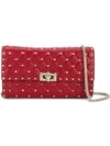 Valentino Garavani Valentino  Rockstud Spike Chain Bag - Red