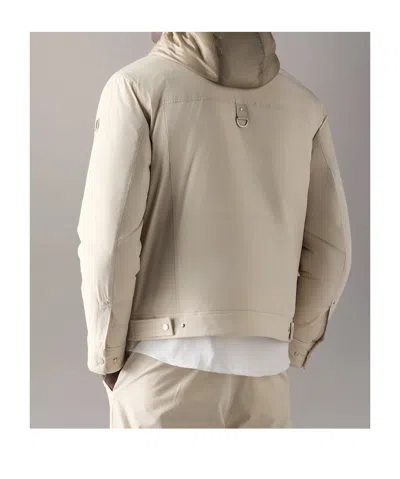 Moose Knuckles Long-sleeved Down Jacket In White