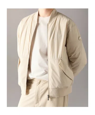 Moose Knuckles Long-sleeved Down Jacket In White