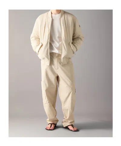 Moose Knuckles Long-sleeved Down Jacket In White