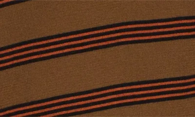 Moncler Stripe Logo Patch Polo In Multi