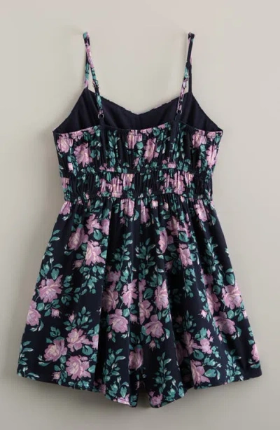 Treasure & Bond Kids' Bow Front Romper In Multi