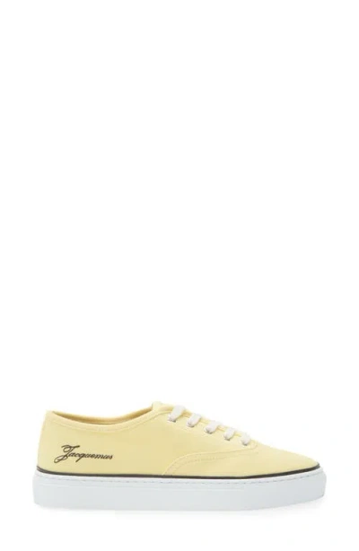 Jacquemus Les Fefe Logo-embroidered Canvas Sneakers In Multi