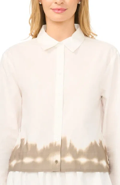 Halogenr Halogen(r) Cropped Button Up Top In Multi
