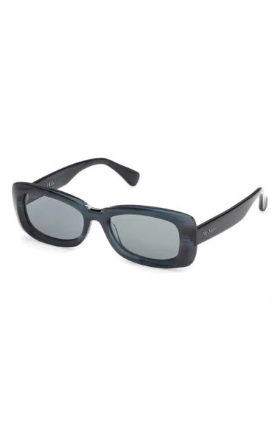 Max Mara 53mm Rectangular Sunglasses In Multi