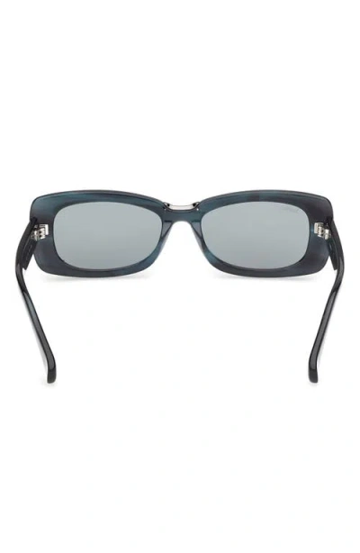 Max Mara 53mm Rectangular Sunglasses In Multi