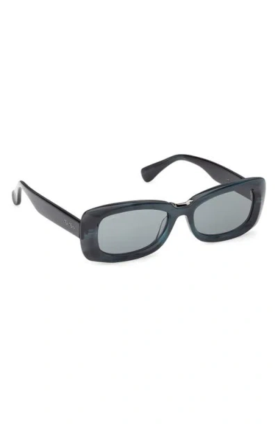 Max Mara 53mm Rectangular Sunglasses In Multi