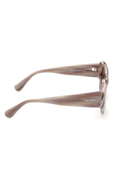 Max Mara 52mm Round Sunglasses In Multi