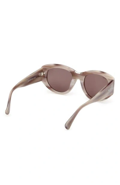 Max Mara 52mm Round Sunglasses In Multi