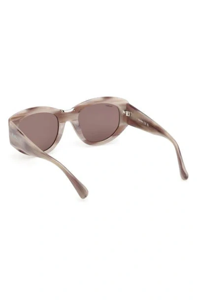 Max Mara 52mm Round Sunglasses In Multi