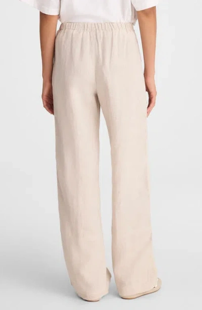 Madewell Pull-on Linen Pants In Pink