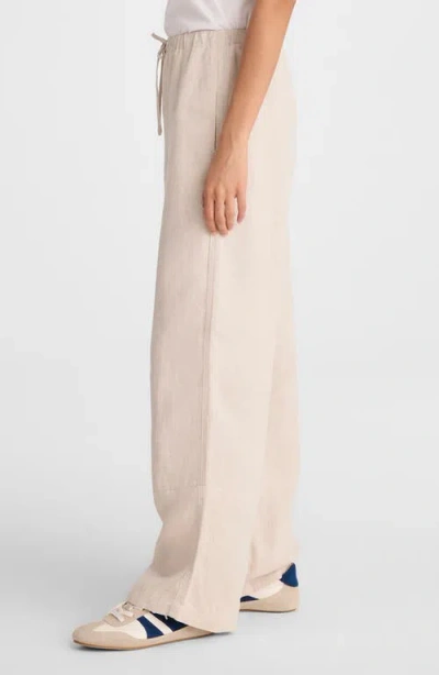 Madewell Pull-on Linen Pants In Pink