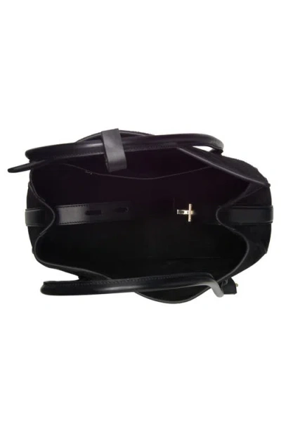 Tom Ford Medium Eclipse Suede Shoulder Bag In Orange