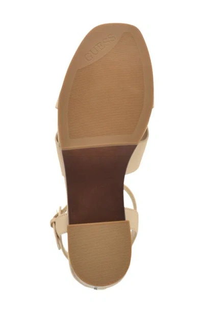 Guess Qeelin Ankle Strap Platform Sandal In Multi