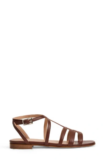 Bruno Magli Fiore Ankle Strap Sandal In Brown