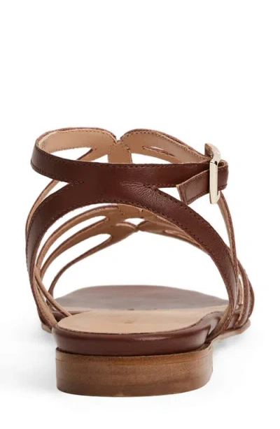 Bruno Magli Fiore Ankle Strap Sandal In Brown