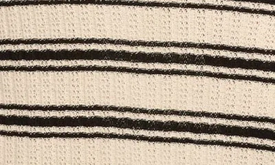 Ramy Brook Chet Stripe One-shoulder Knit Dress In Black
