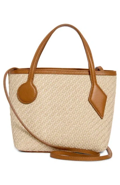 Liffner Sprout Micro Raffia Tote In Animal Print