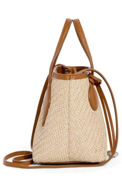 Liffner Sprout Micro Raffia Tote In Animal Print