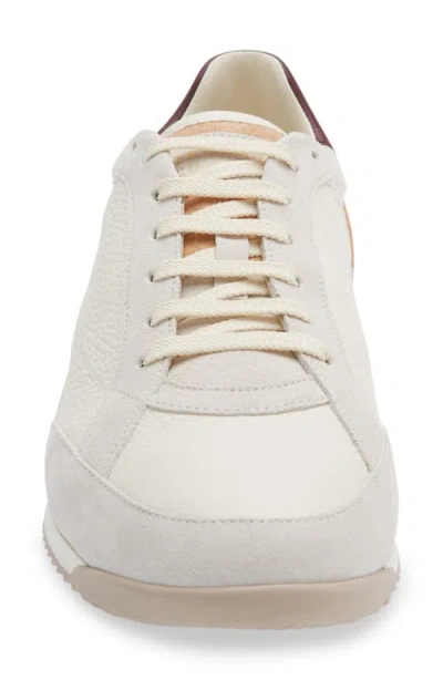 Brunello Cucinelli Sneaker Low Top Contrasting Heel Panel In Multi
