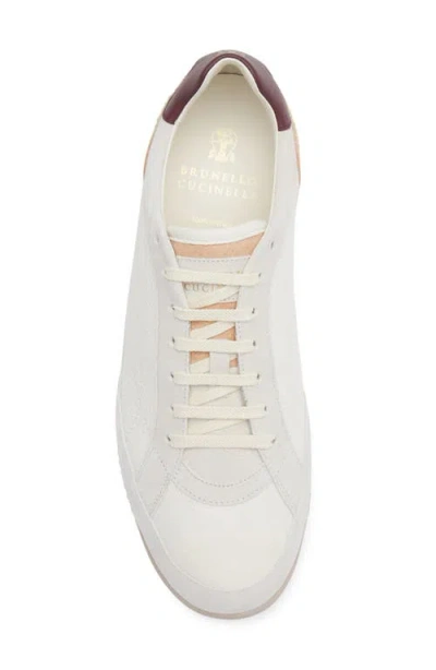 Brunello Cucinelli Sneaker Low Top Contrasting Heel Panel In Multi