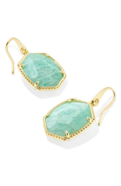 Kendra Scott Daphne Frame Stone Drop Earrings In White