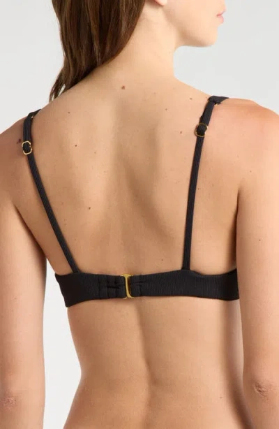 Becca Modern Edge Underwire Bikini Top In Black