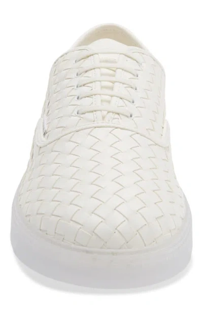 Bottega Veneta White Intrecciato Nappa Leather Serena Sneakers In White