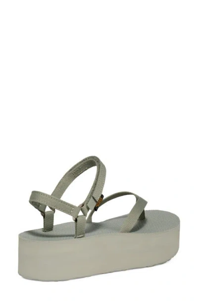 Teva Flatform Slim Platform Sandal In Green