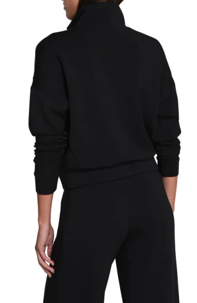 Spanx Brushed Full Zip Jacket In Black
