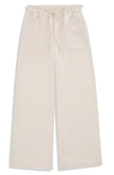 Ag Century Drawstring Pants In White