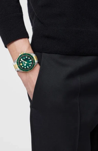 Versace Greca Force 42mm Watch In Gold
