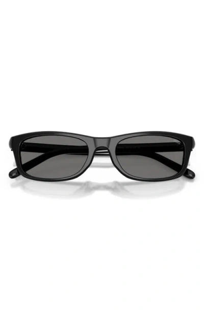 Diesel ® 54mm Polarized Rectangular Sunglasses In Gray