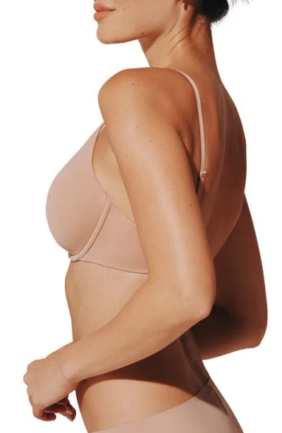 Thirdlove Zero Edge Plunge Underwire Bra In Brown