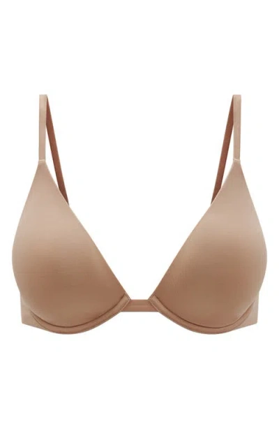 Thirdlove Zero Edge Plunge Underwire Bra In Brown