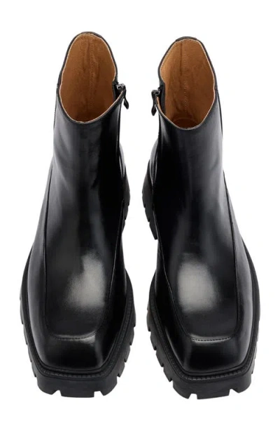 Marc Nolan Commander Lug Sole Boot In Black